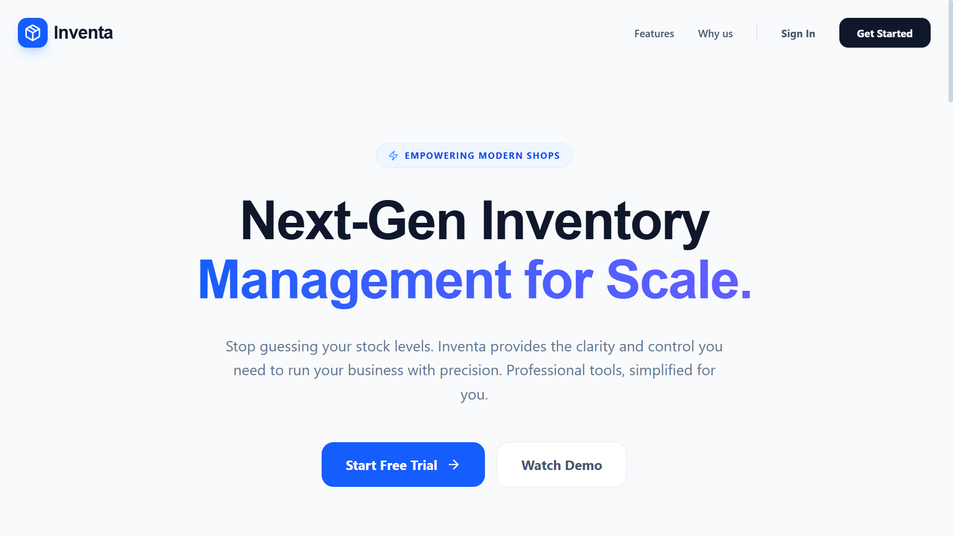Inventa Inventory App
