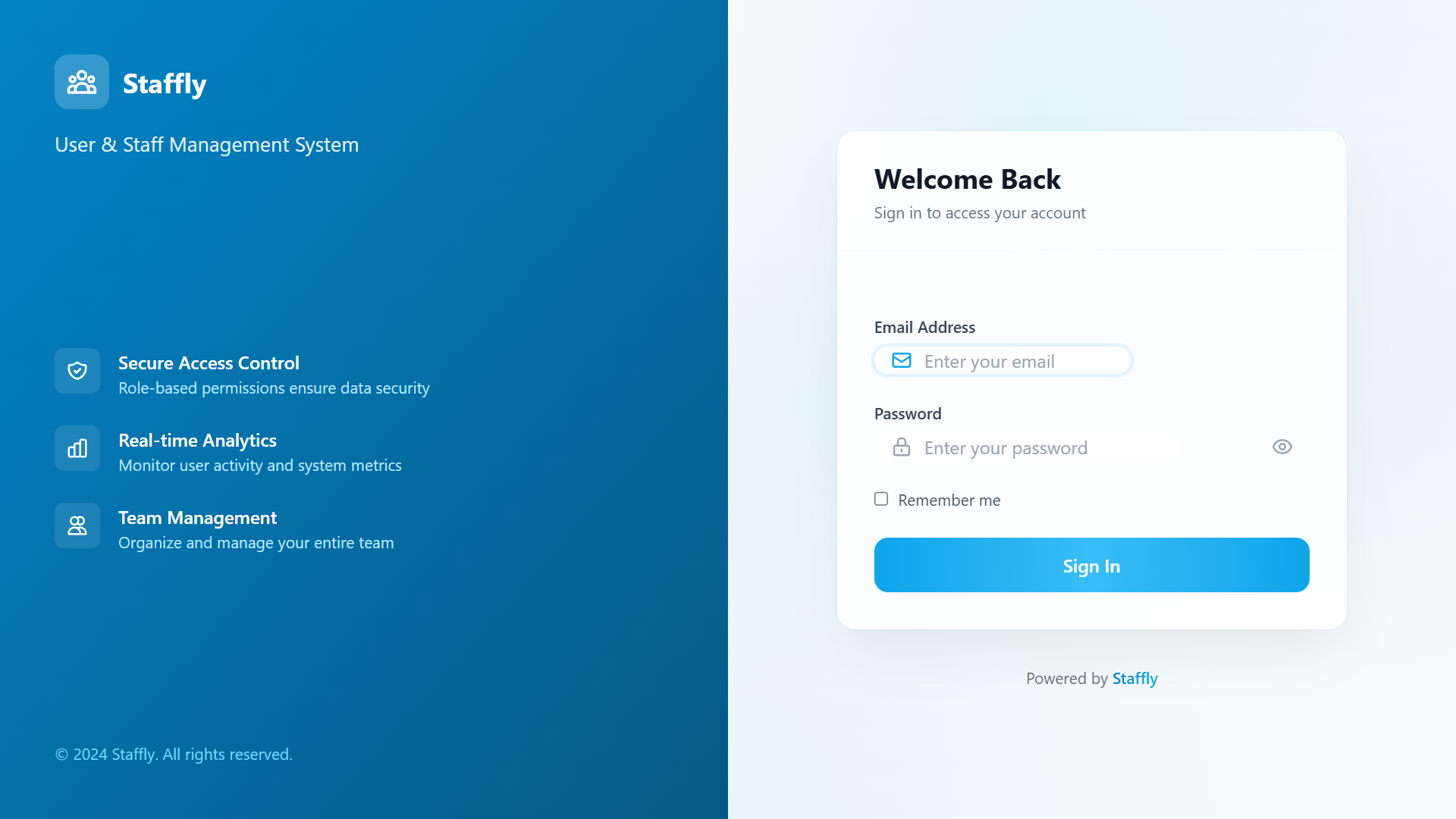 Staffly User Management